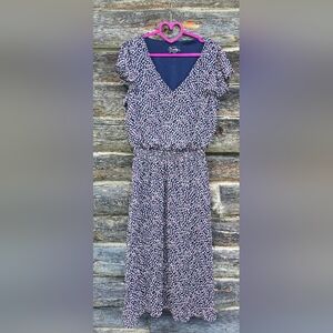 Everlily Women's Gathered Waist Dress with Polka Dot Pattern, Size XL